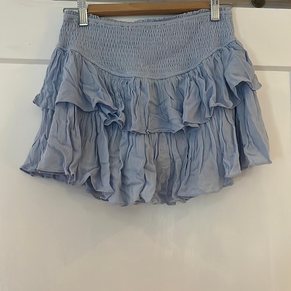 Rock n Rags blue ruffle skirt